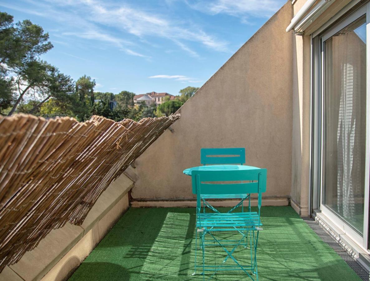 Studio Terrasse Montpellier - Parking Prive - Proche Ligne 1 Zewnętrze zdjęcie
